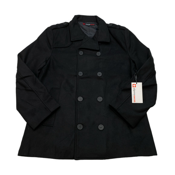 Alpine Swiss Wool JAKE Pea Coat Medium